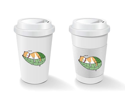 给同学开的奶茶店做的logo
